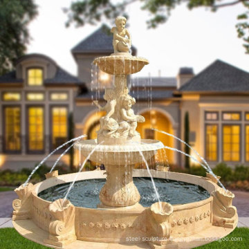 2018 Factory Direct New Design Natural Garden Water Marble Fountain